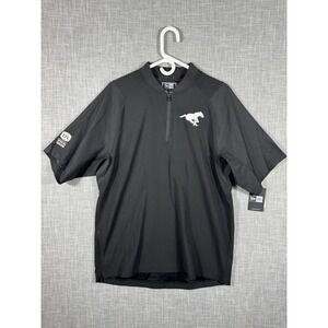 New Era Team Issued Calgary Stampeders Mens M 1/4 Zip Pullover CFL New $110 Msrp